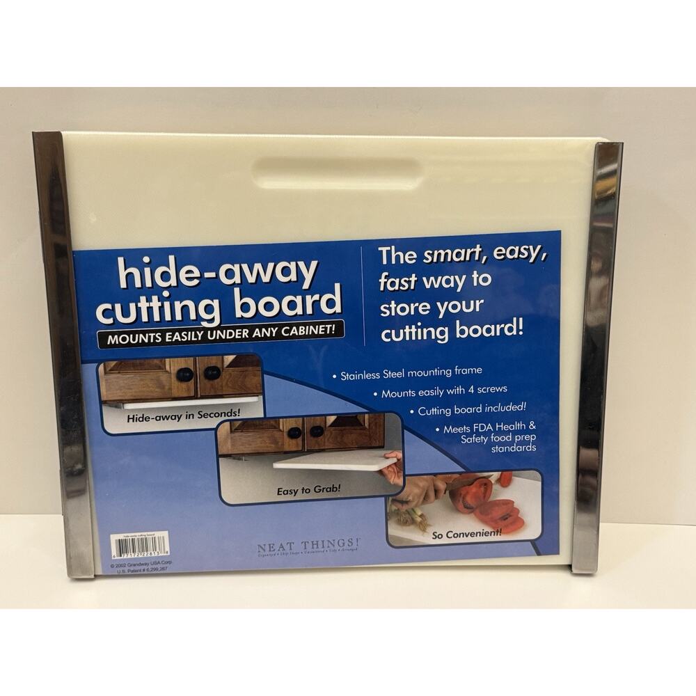 Vintage Hide Away Under The Cabinet Storage Cutting Board Slide Out